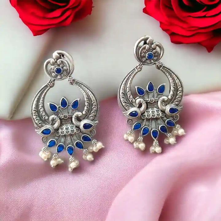 SILVER LOOK ALIKE EARRINGS SONALI