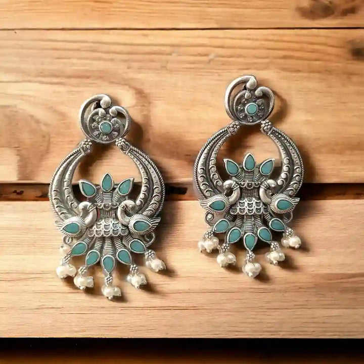 SILVER LOOK ALIKE EARRINGS SONALI