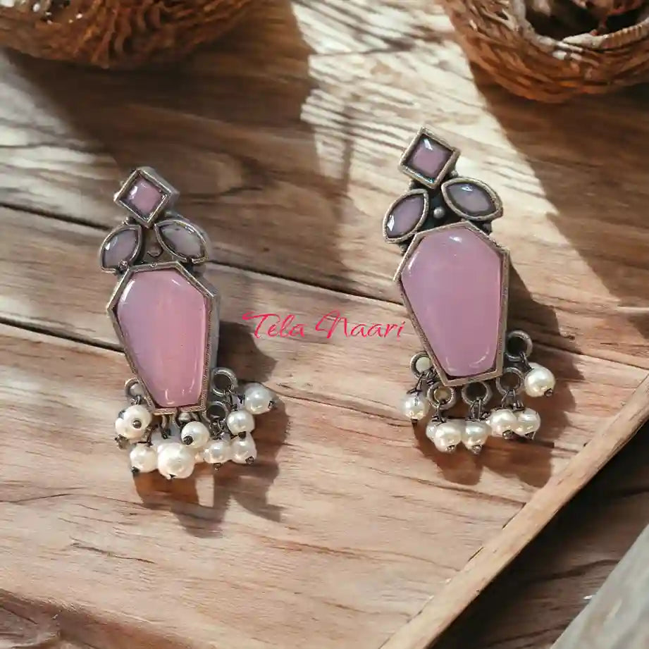 SILVER LOOK ALIKE EARRINGS SRINIDHI