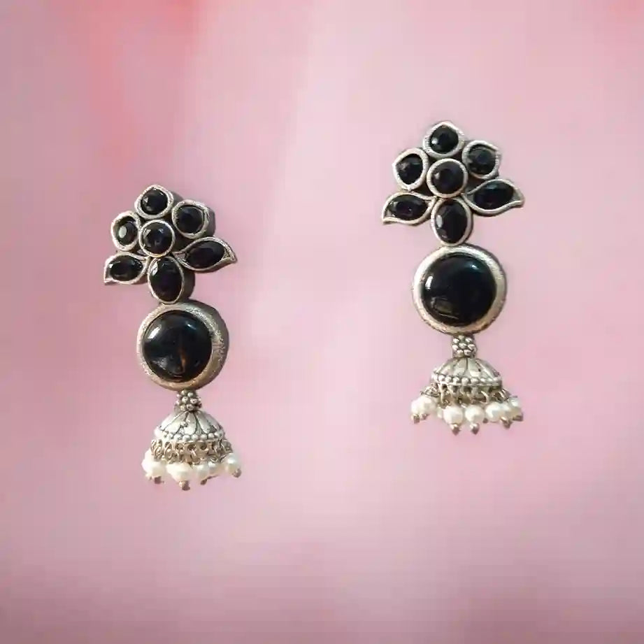 SILVER LOOK ALIKE EARRINGS YAMINI