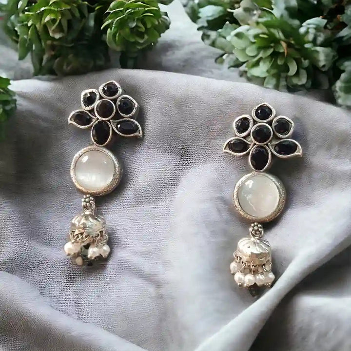 SILVER LOOK ALIKE EARRINGS YAMINI