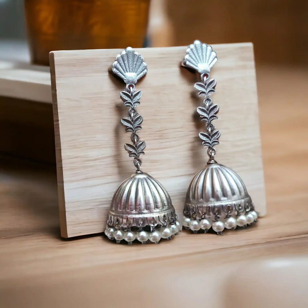 SILVER REPLICA EARRINGS ANVIKA [product_variant]- TelaNaari