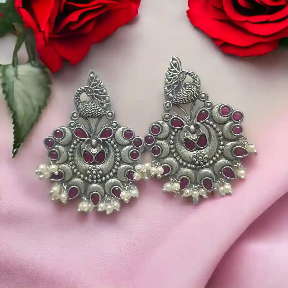 SILVER REPLICA EARRINGS GURNOOR