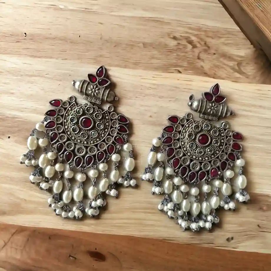 SILVER REPLICA EARRINGS VANI