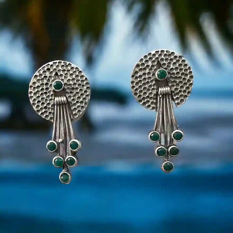 SILVER REPLICA STUDS AMOLI