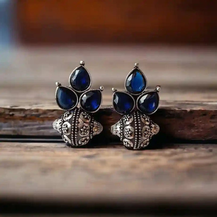 SUSAINS SILVER LOOK ALIKE EARRINGS [product_variant]- TelaNaari