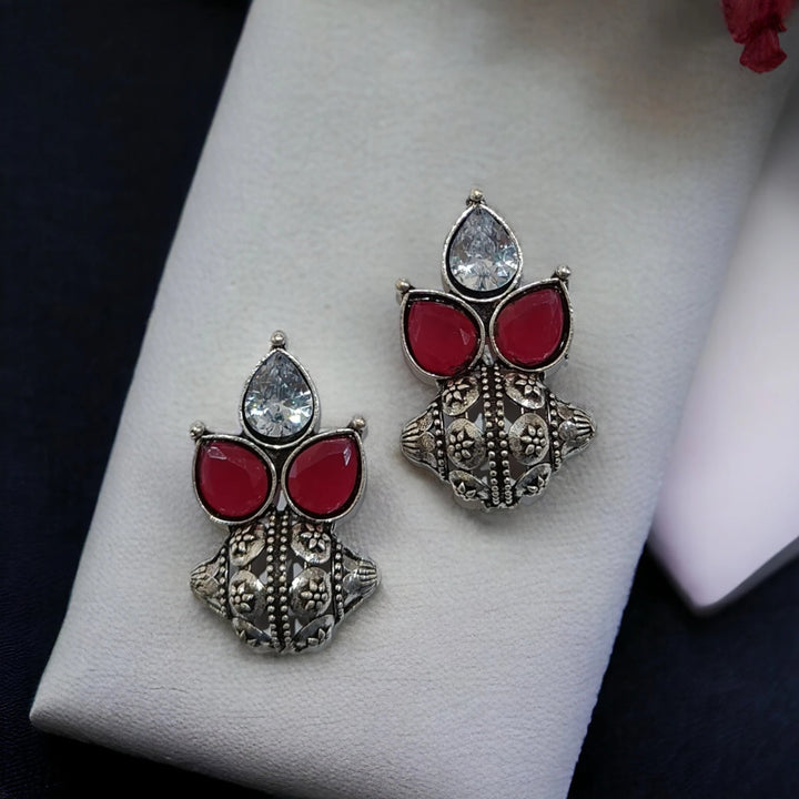 SUSAINS SILVER LOOK ALIKE EARRINGS [product_variant]- TelaNaari