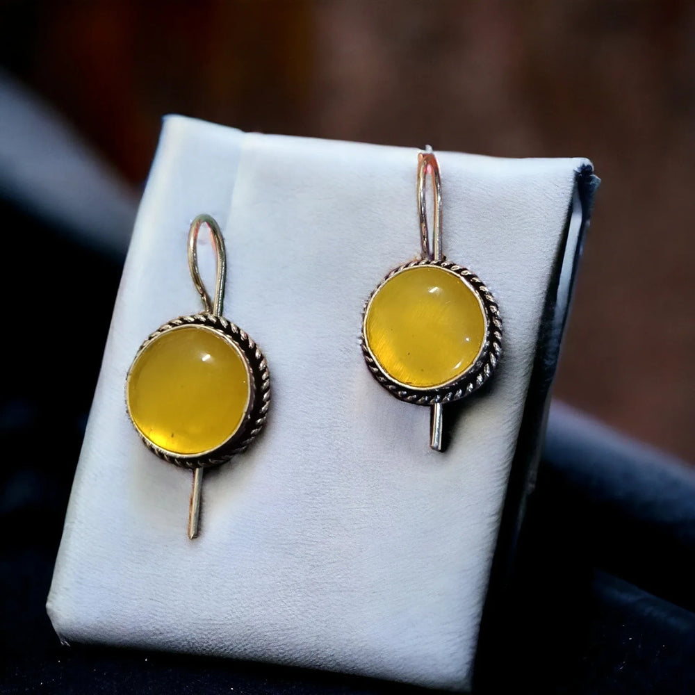 TELA NAARI MINIMALISTIC SILVER OXIDISED SMALL EARRINGS