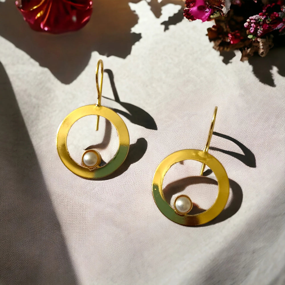 GOLD PLATED EARRINGS Afra