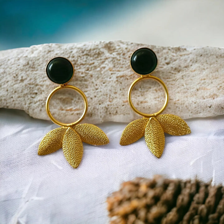 GOLD PLATED EARRINGS Azima [product_variant]- TelaNaari