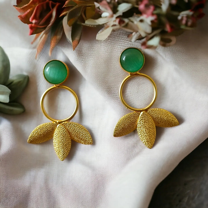 GOLD PLATED EARRINGS Azima [product_variant]- TelaNaari