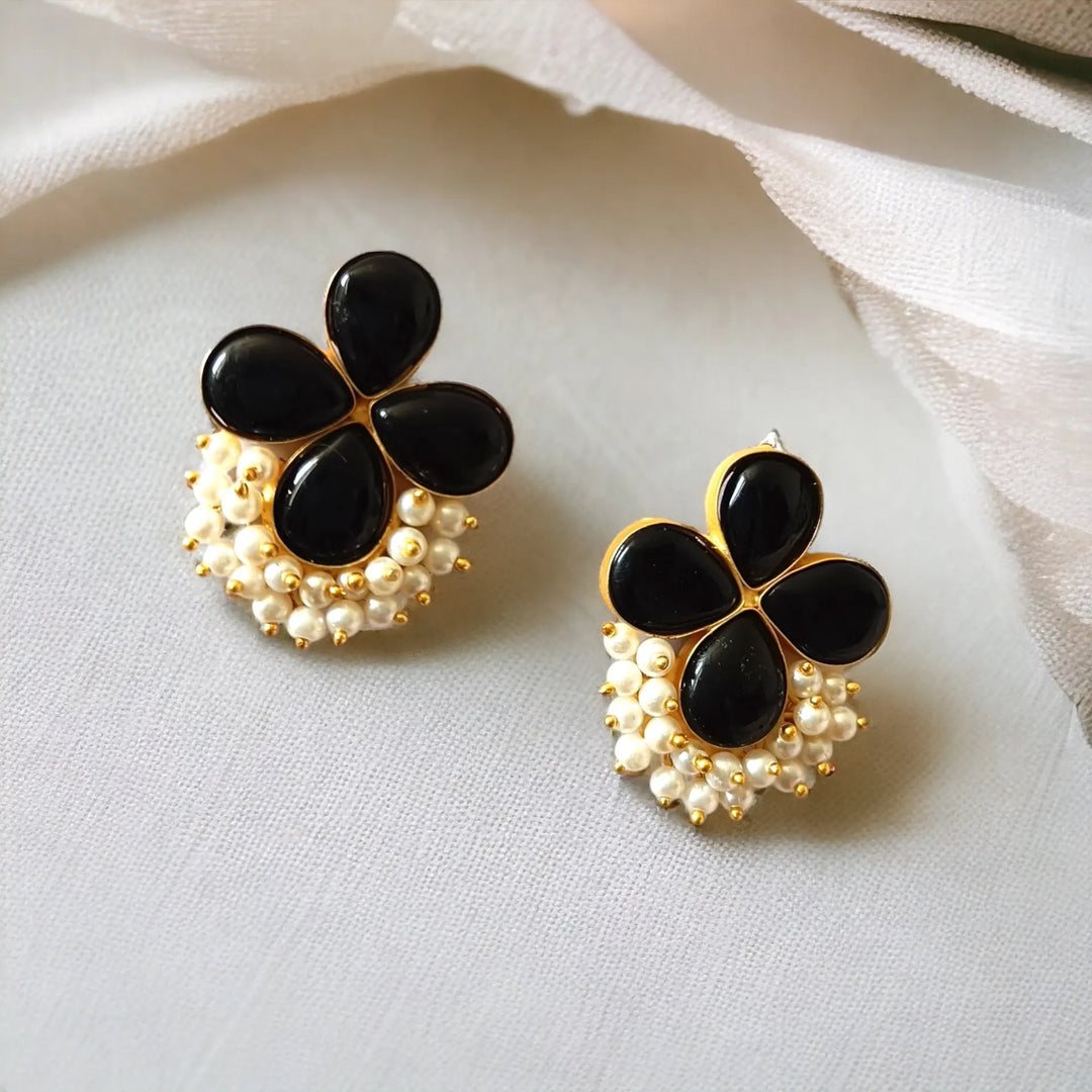 GOLD PLATED EARRINGS Bushra [product_variant]- TelaNaari