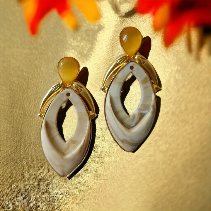 GOLD PLATED EARRINGS Erum [product_variant]- TelaNaari