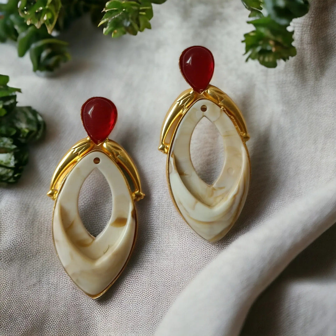 GOLD PLATED EARRINGS Erum [product_variant]- TelaNaari