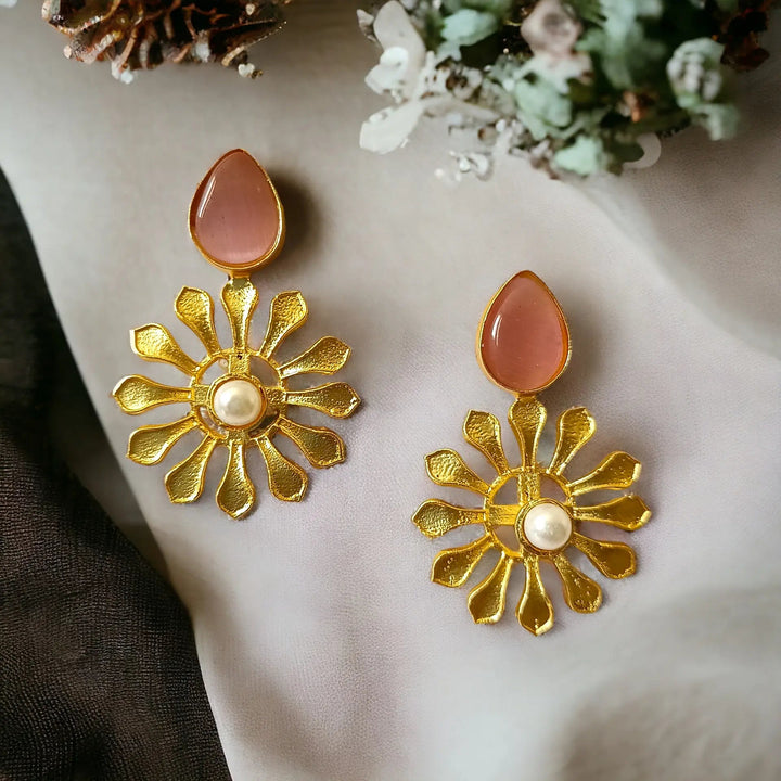 GOLD PLATED EARRINGS Manju