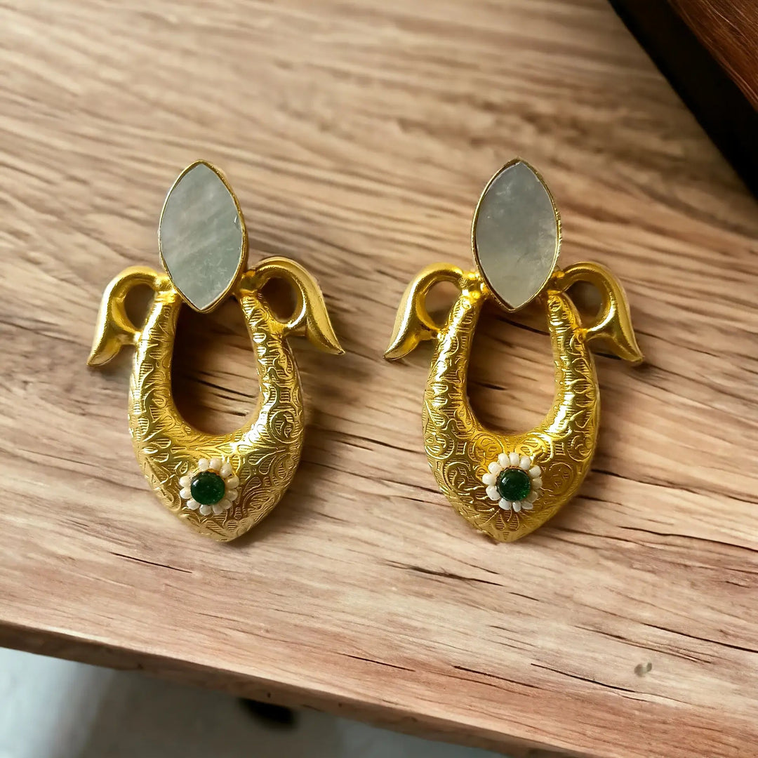 GOLD PLATED EARRINGS Niti