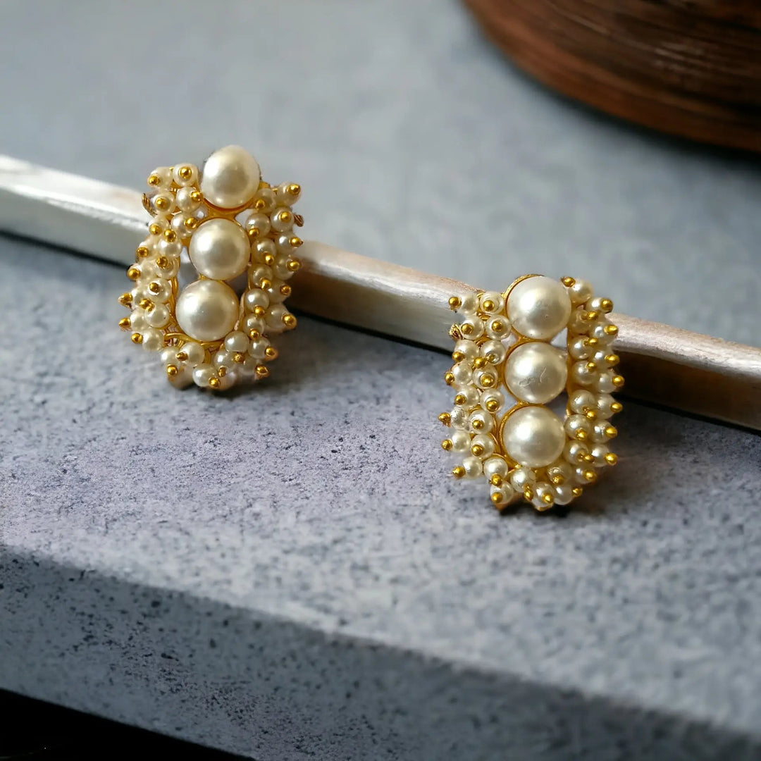 GOLD PLATED EARRINGS Smita [product_variant]- TelaNaari