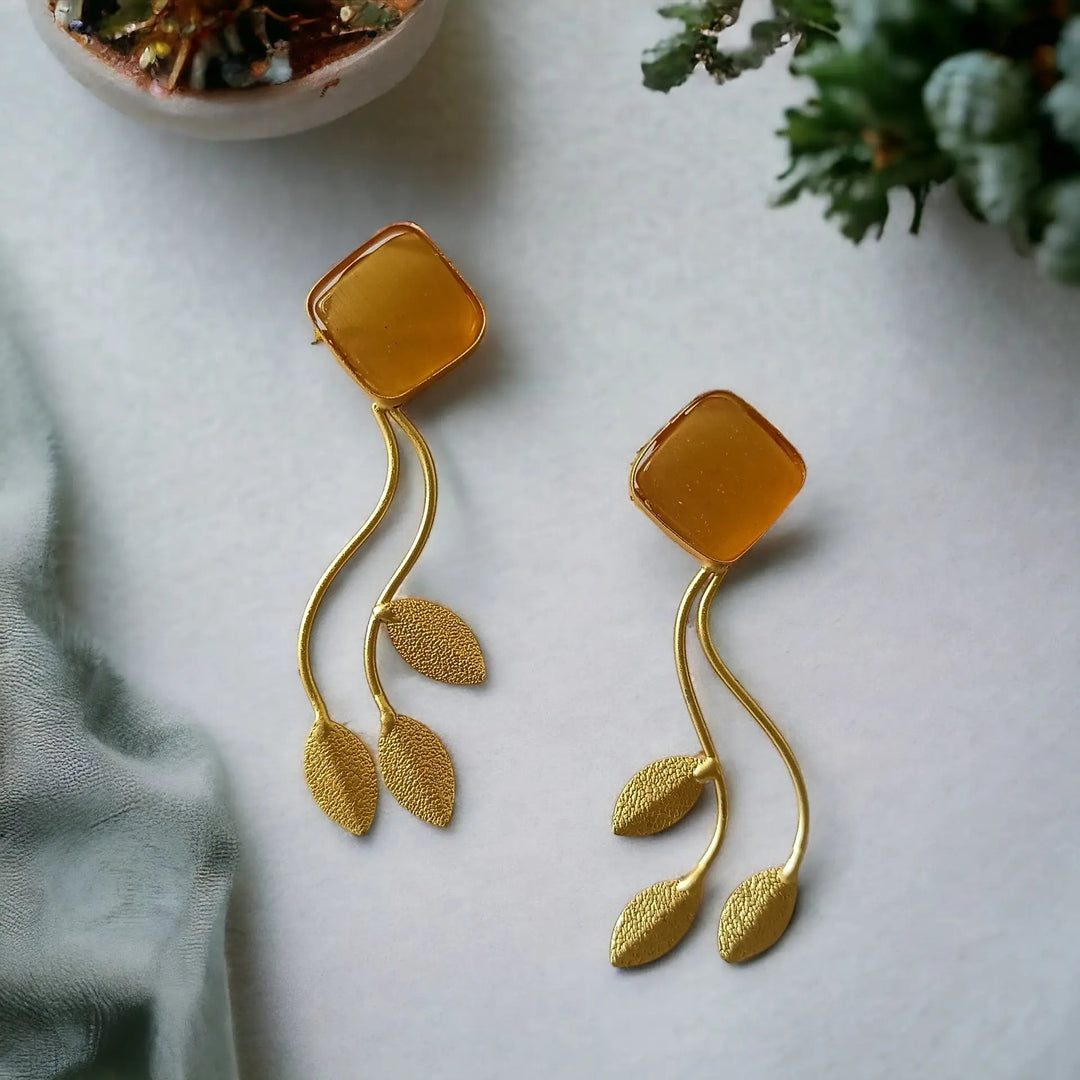 GOLD PLATED EARRINGS Sumera