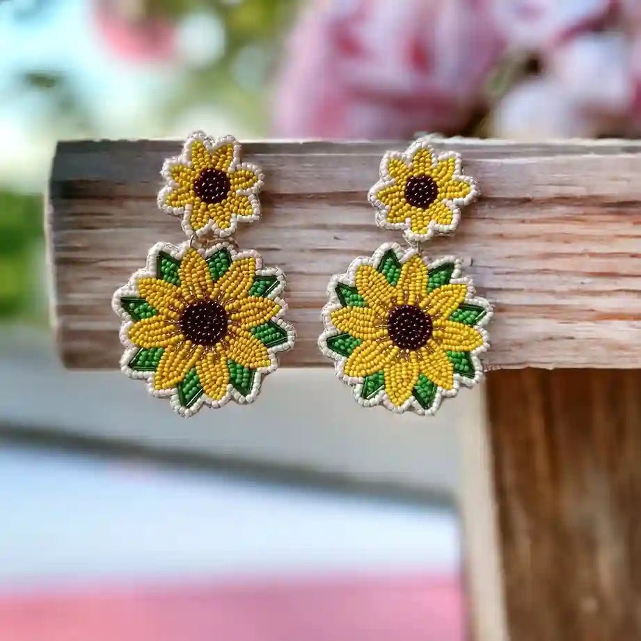 Sunflower Handcrafted deals Beaded Decor