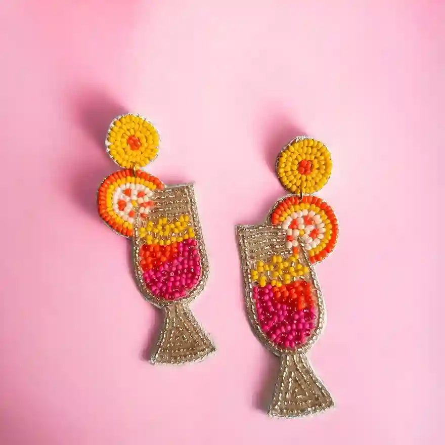 HANDMADE CONTEMPORARY VISTARA BEADED EARRINGS