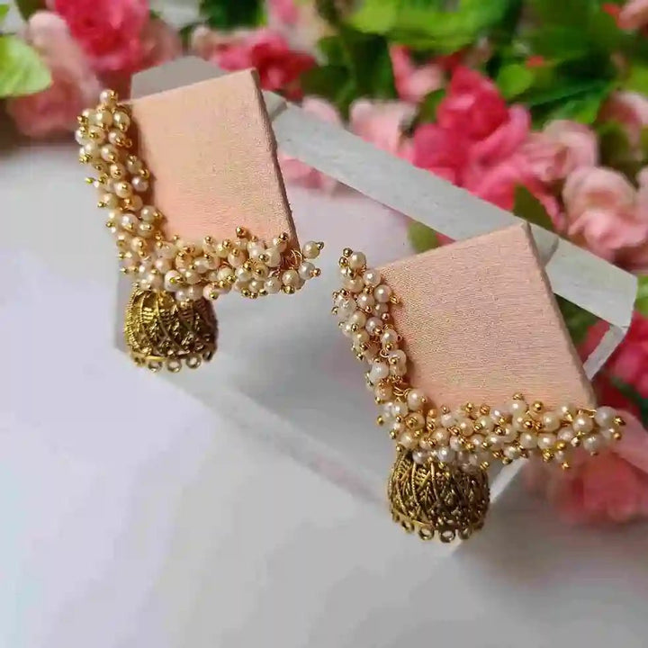 HANDMADE EARRINGS PEACH ADVITA