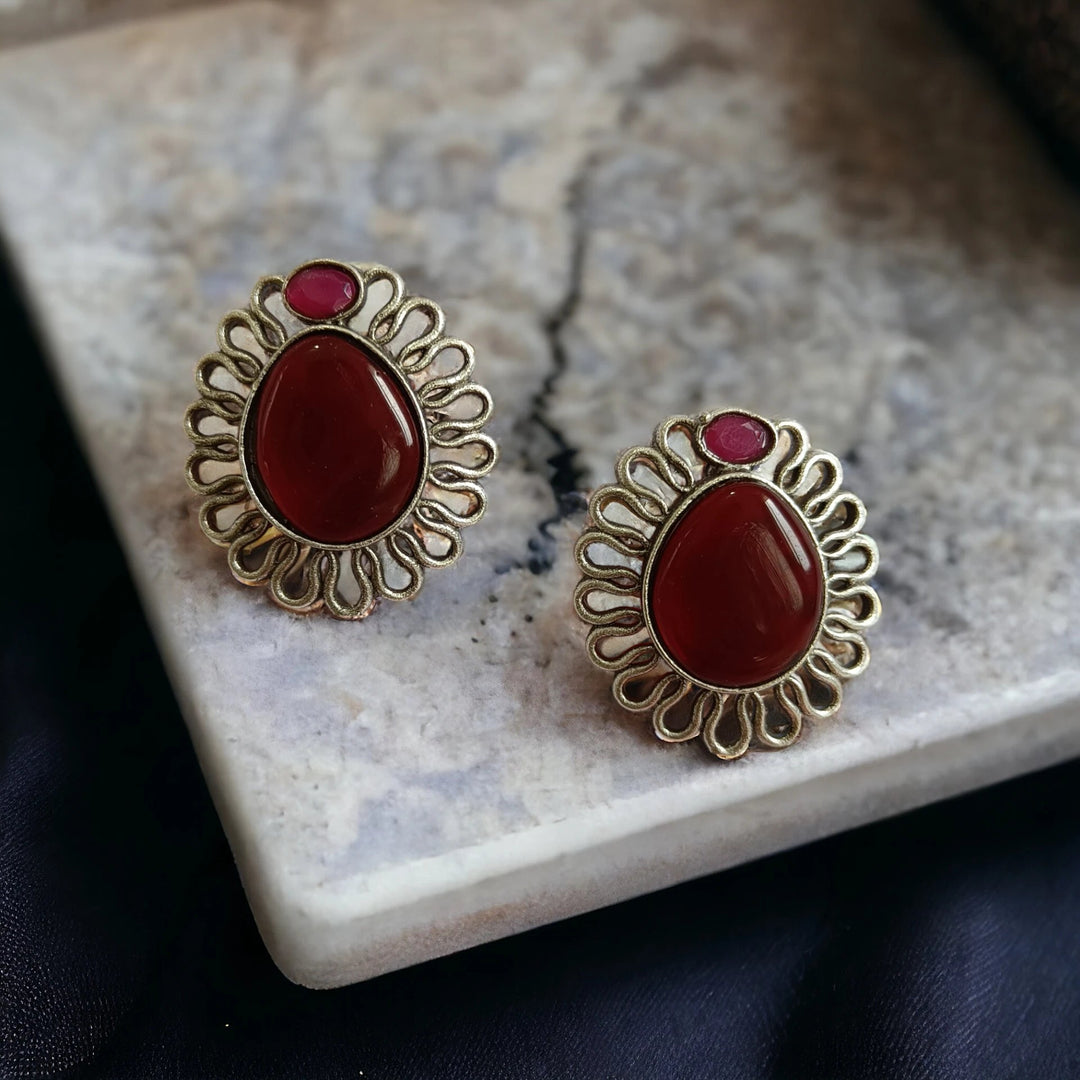 MANYA SILVER REPLICA EARRINGS