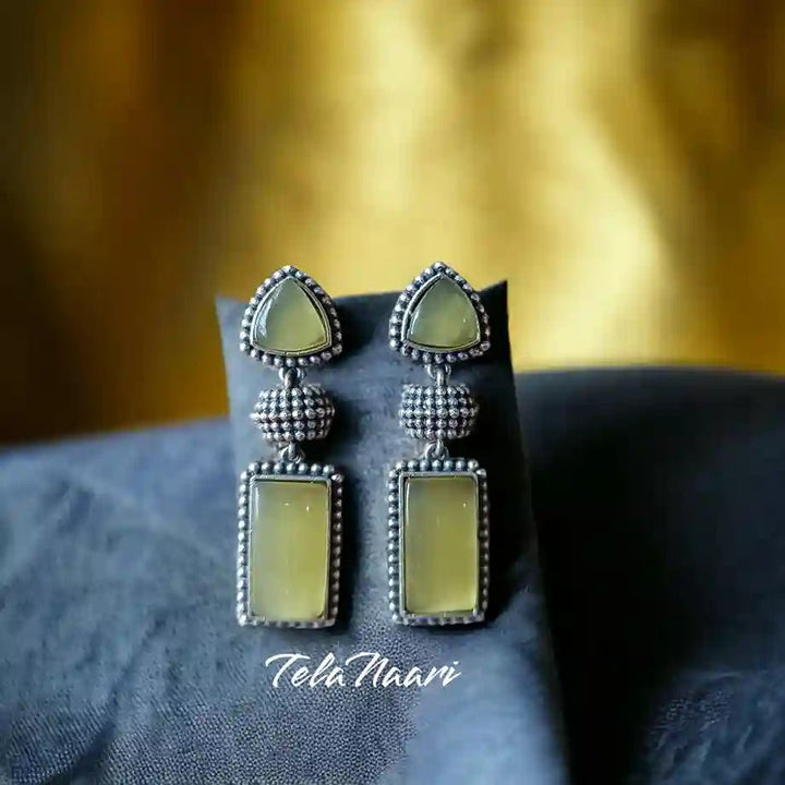 NEKI SILVER OXIDISED EARRINGS