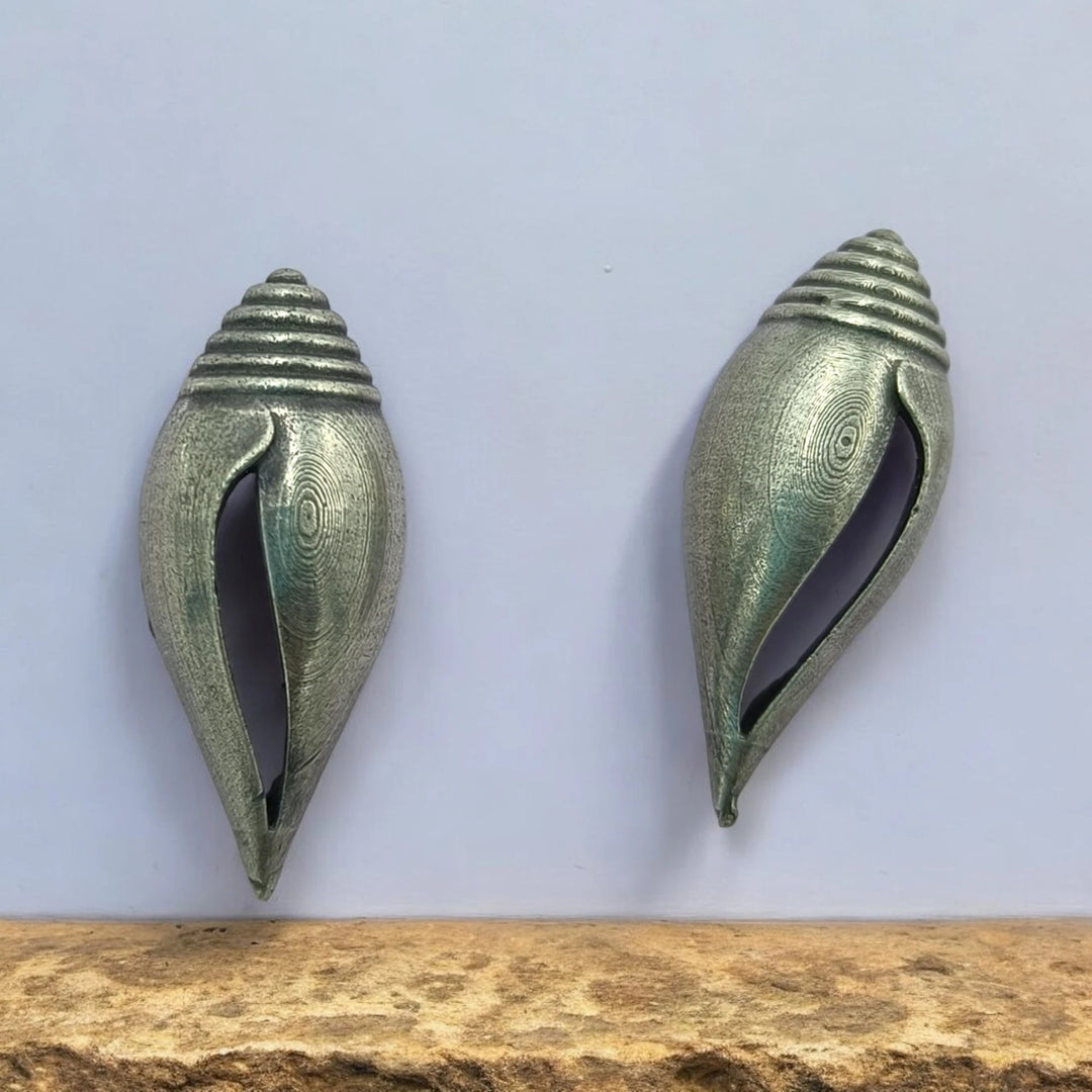 Silver Oxidised Earrings Liayana - TelaNaari