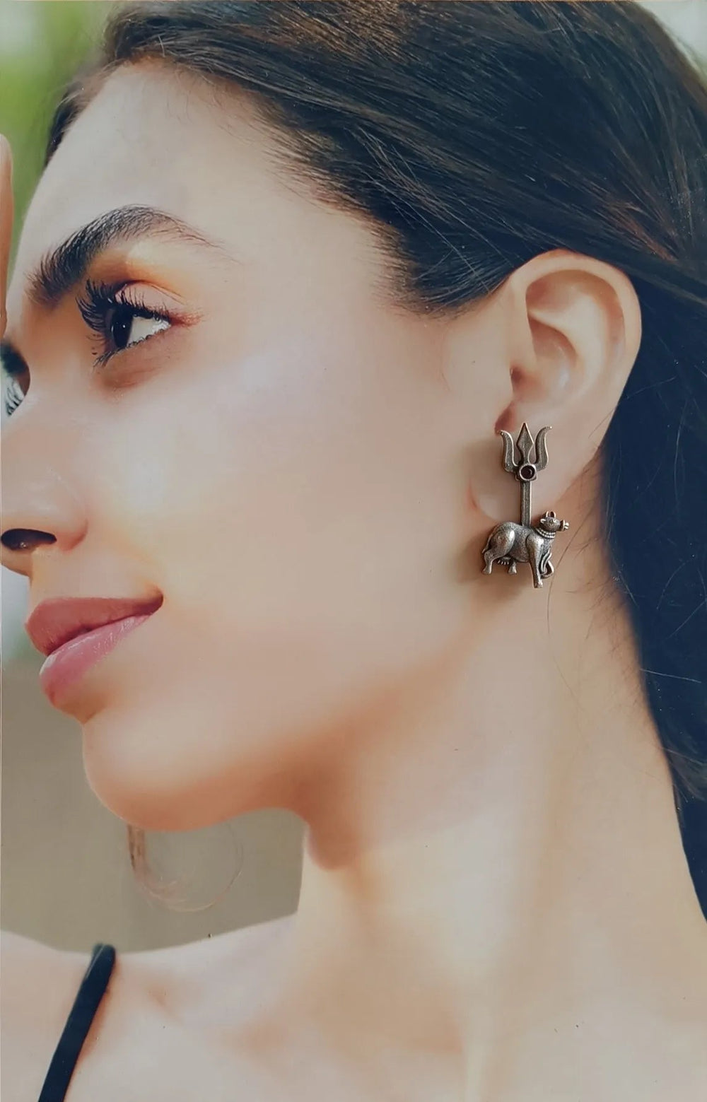 SILVER OXIDISED EARRINGS SUFIA